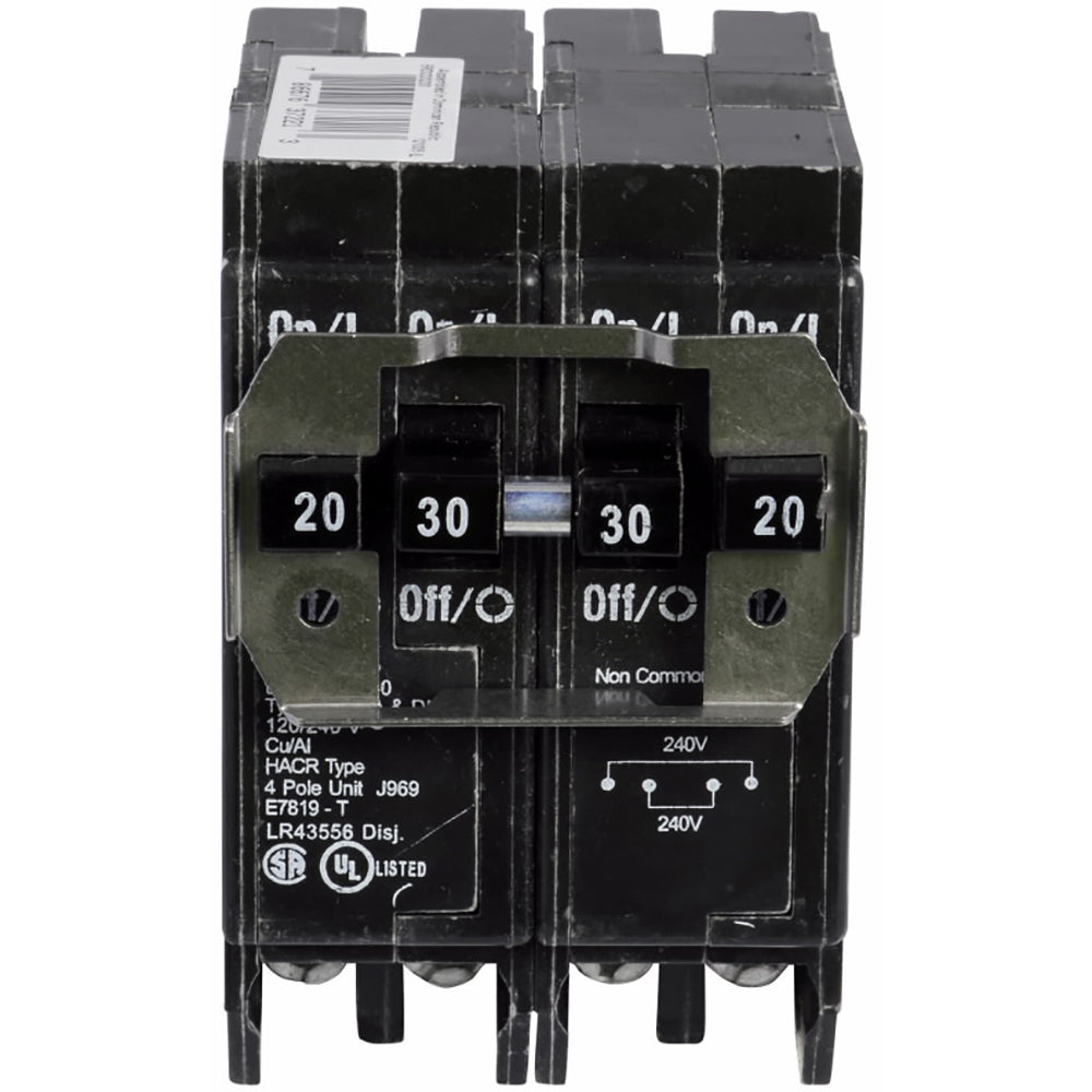Cutler Hammer BRDC230230 Circuit Breaker | 240V 30A 2P 10kA@240V Plug-In BRD Series