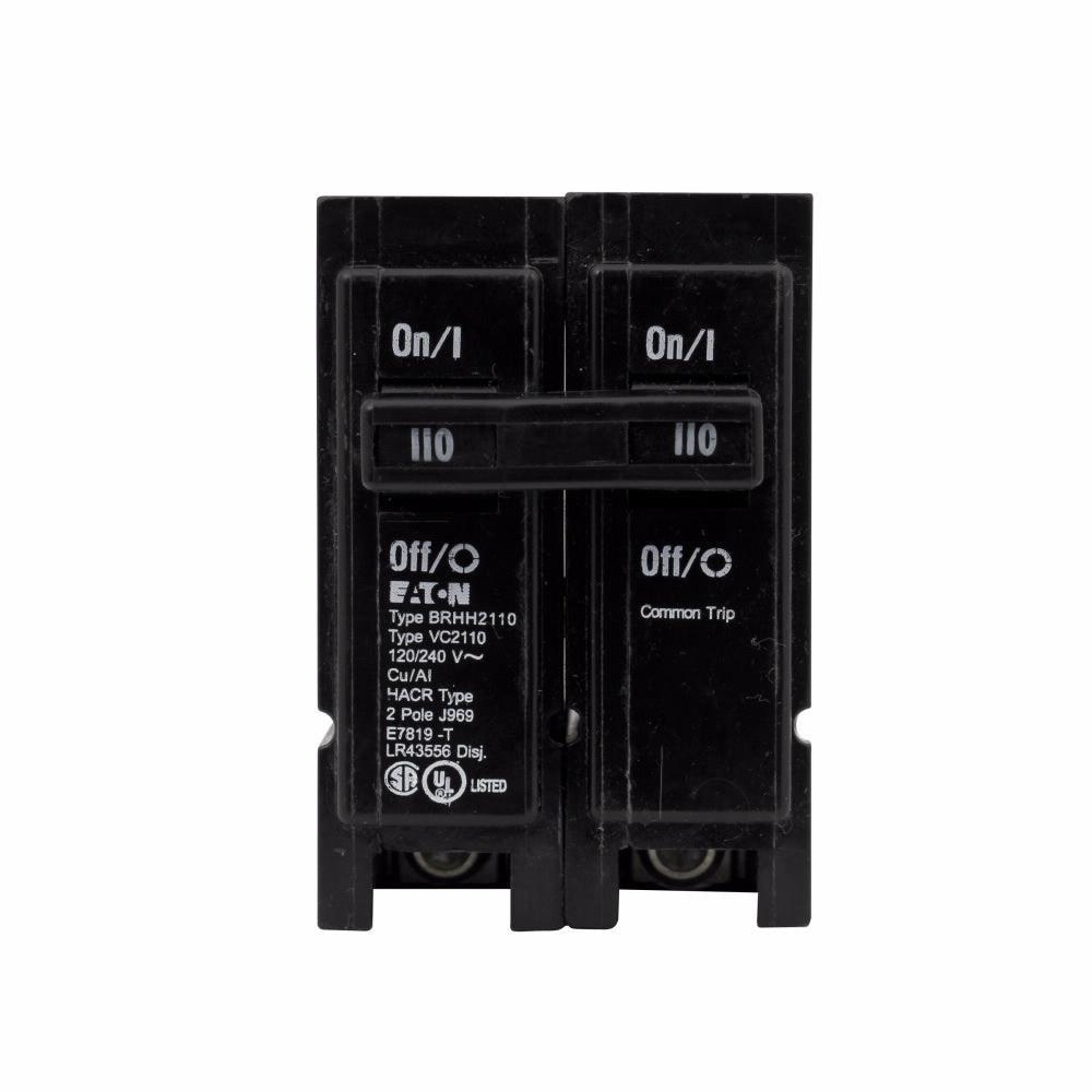 Cutler Hammer BRHH2110 Circuit Breaker | 240V 110A 2P 42kA@240V Plug-In BR Series