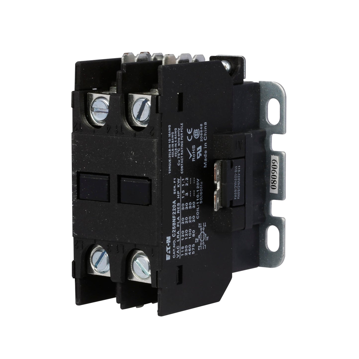 C25BNF220A Cutler Hammer C25 Series Contactor 600V 20A 120V Coil - Essential Electric Supply