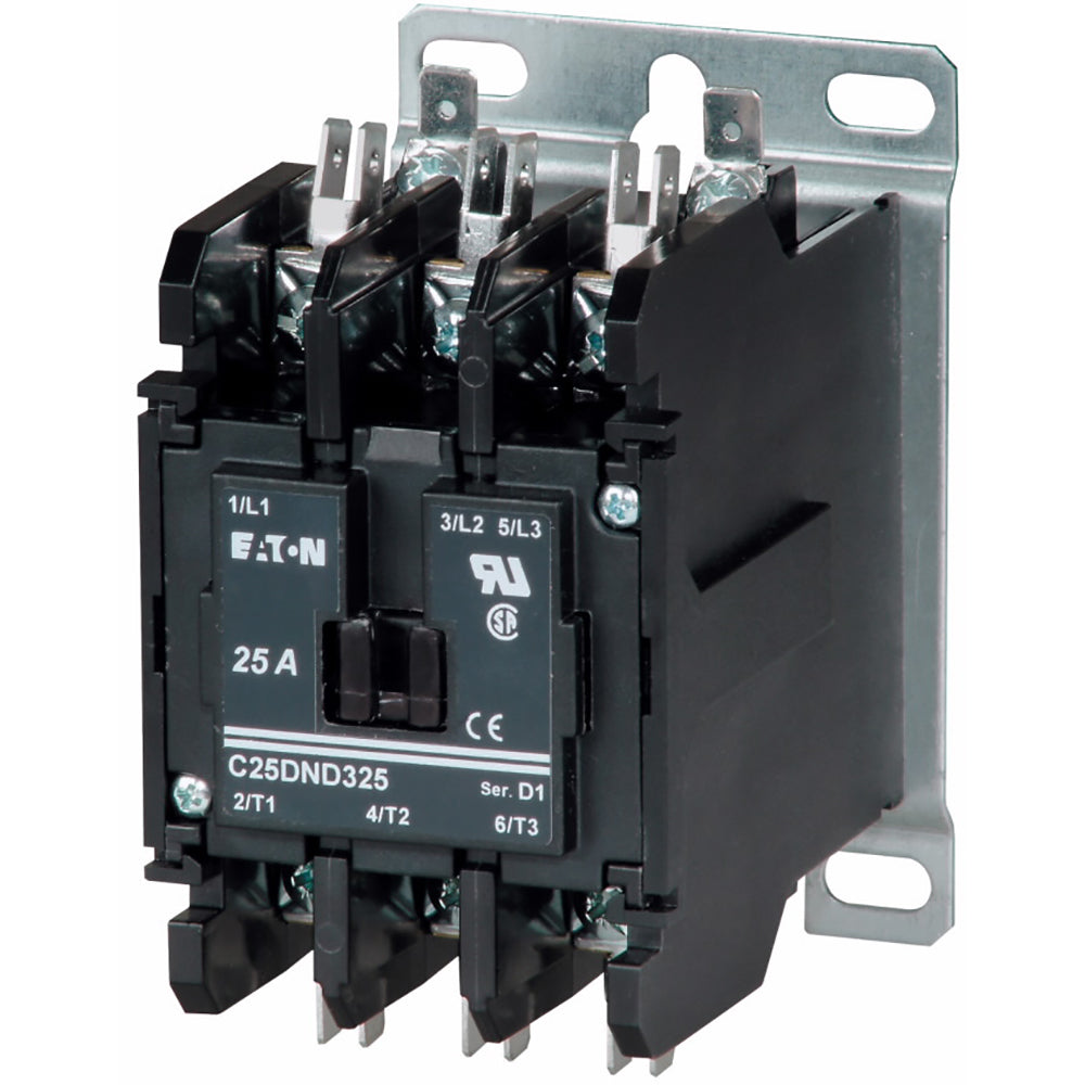Cutler Hammer C25DNA230A Contactor 2 pole 1 phase 600V 30A 120V coil