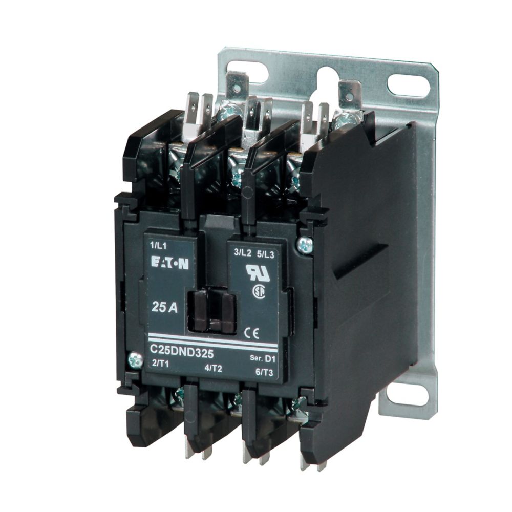 Cutler Hammer C25DND230B Contactor 2 pole 1 phase 600V 30A 208V coil C25 Series