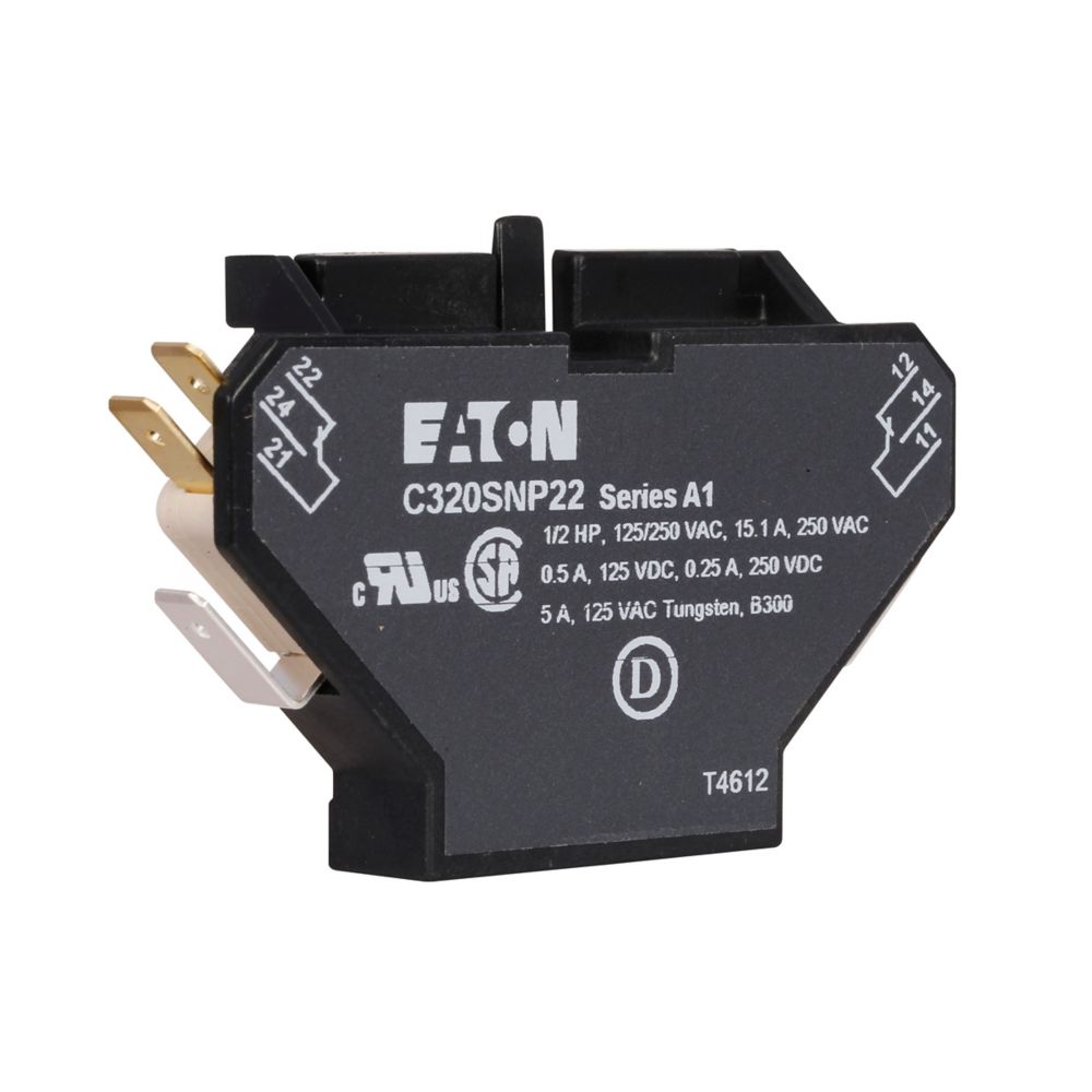 NULL C320SNP22 Contactor And Motor Starter Auxiliary 600V AC