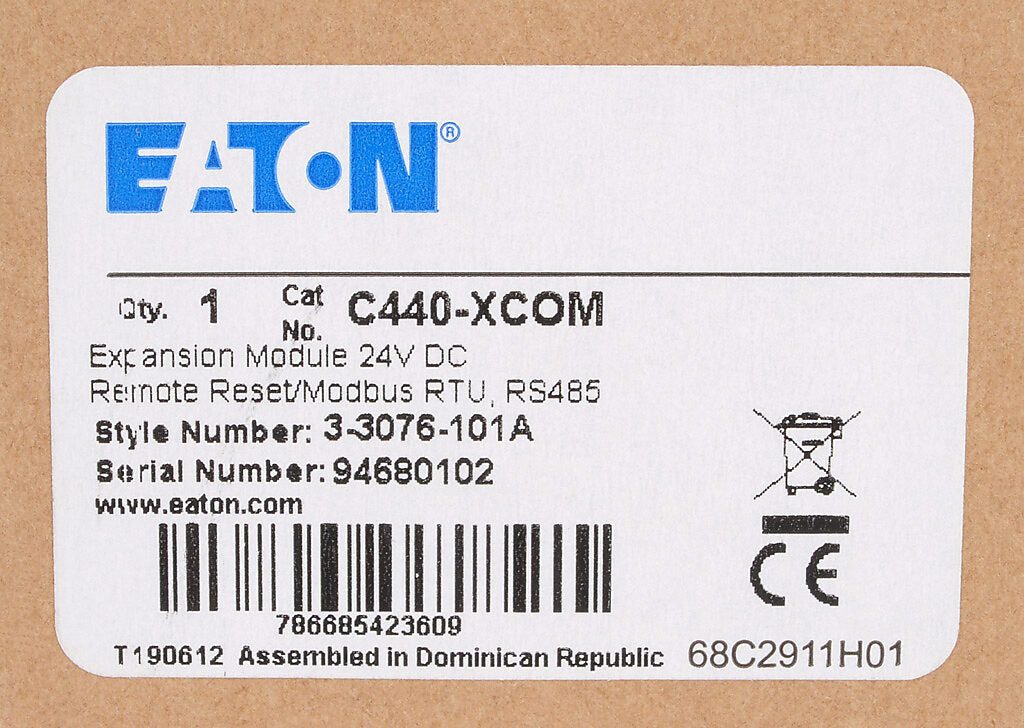Eaton C440-XCOM Overload Relay | Motor Control