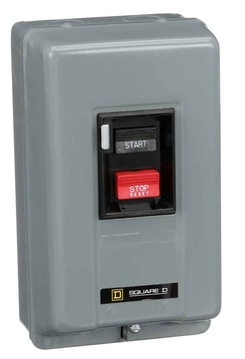 Square D 2510MBG1 Motor Starter 2 pole 1 phase 600V 9A Class 2510
