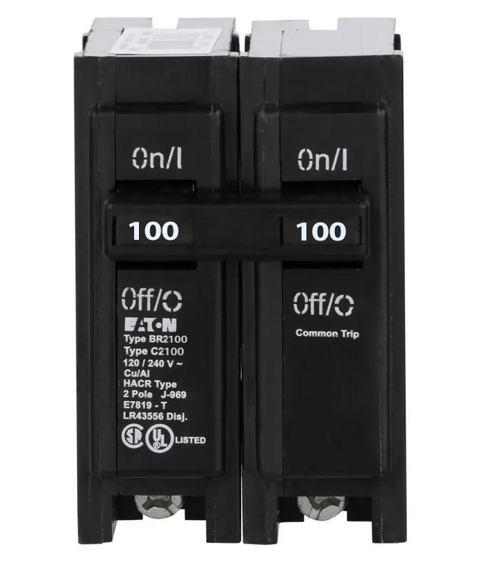 Crouse-Hinds BR2100 Circuit Breaker | 240V 100A 2P 10kA@240V BR Series