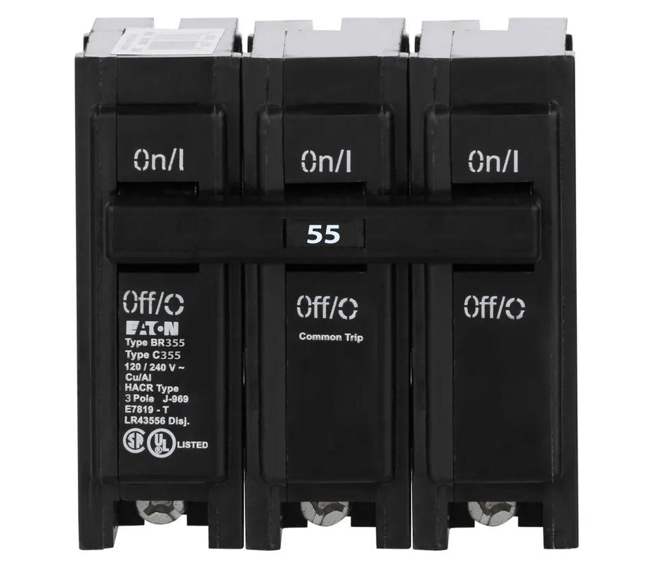 Cutler Hammer BR355 Circuit Breaker | BR Series BR 240V 55A