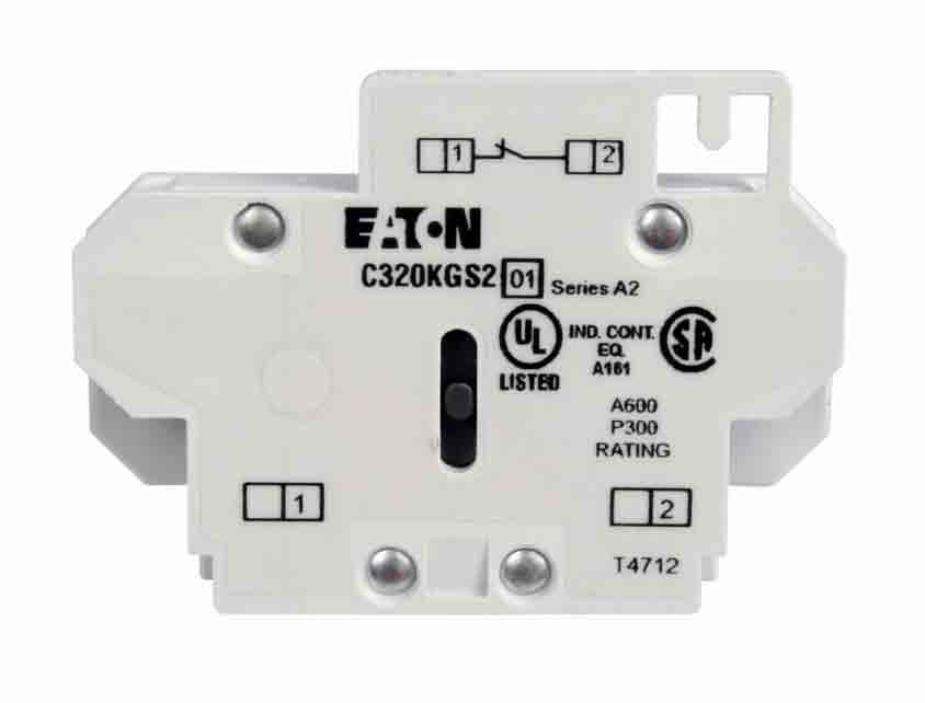Eaton C320KGS22 Contactor And Motor Starter Auxiliary | 1NO/1NC Freedom Series
