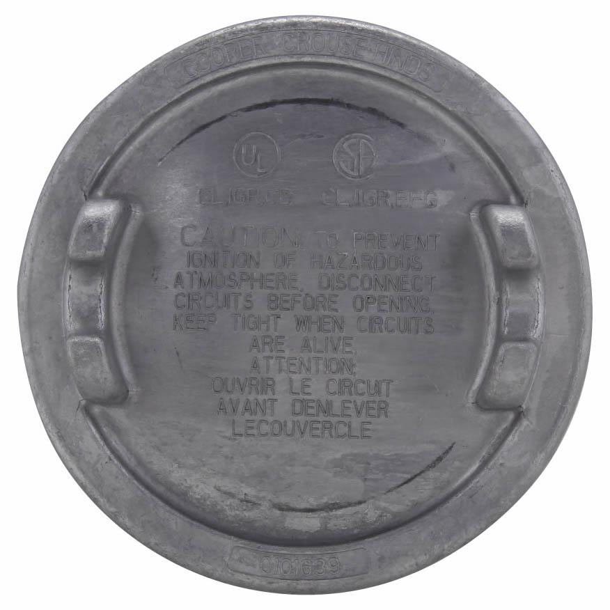 Crouse-Hinds GUA07 Condulet Surface Cover Fitting | Copper-Free Aluminum 3-5/8" Cover Opening GUA