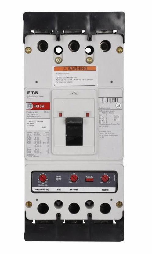 Cutler Hammer HKD3250Y Molded Case Circuit Breaker | 600V 250A 3P 65kA@480V Bolt-On Series C