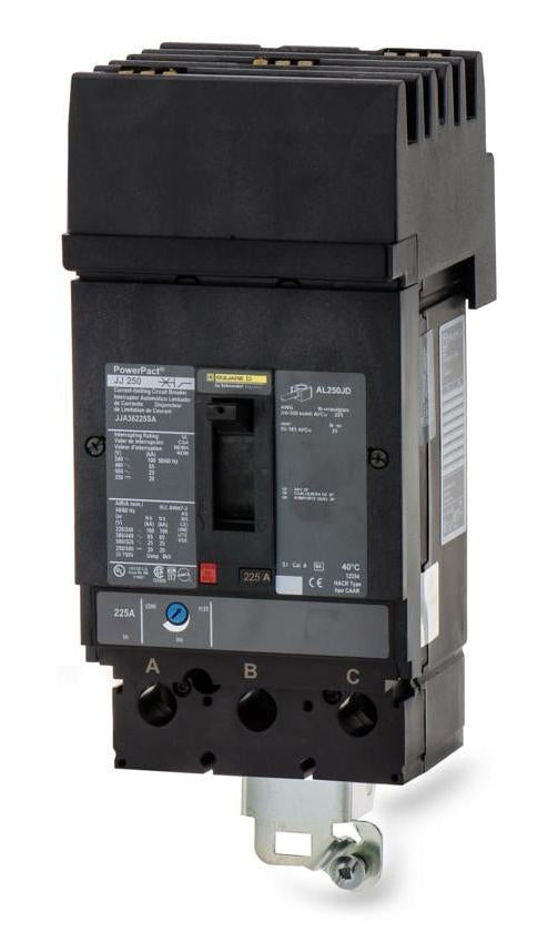 Square D JJA36225SA Circuit Breaker | 600V 225A 3P 65kA@480V I-Line Style Plug-In Powerpact