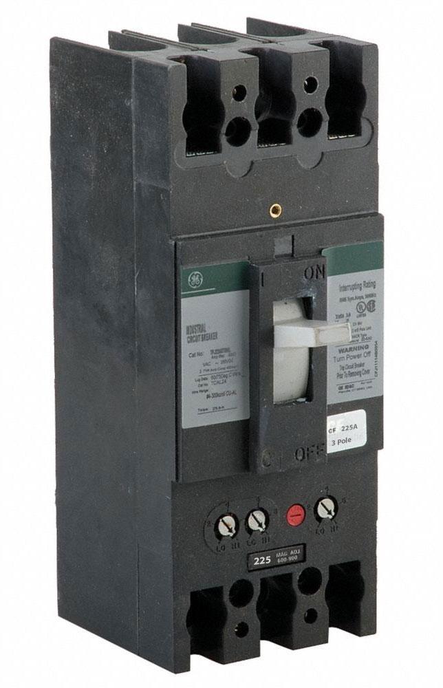 General Electric TJJ436225 Circuit Breaker | 600V 225A 3P 30kA@480V Bolt-On J600 Line