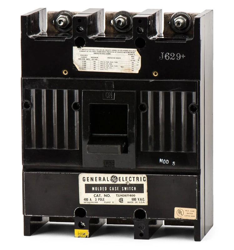 General Electric TJJ436Y400 Circuit Breaker | 600V 400A 3P 30kA@480V Feed-Thru J600 Line