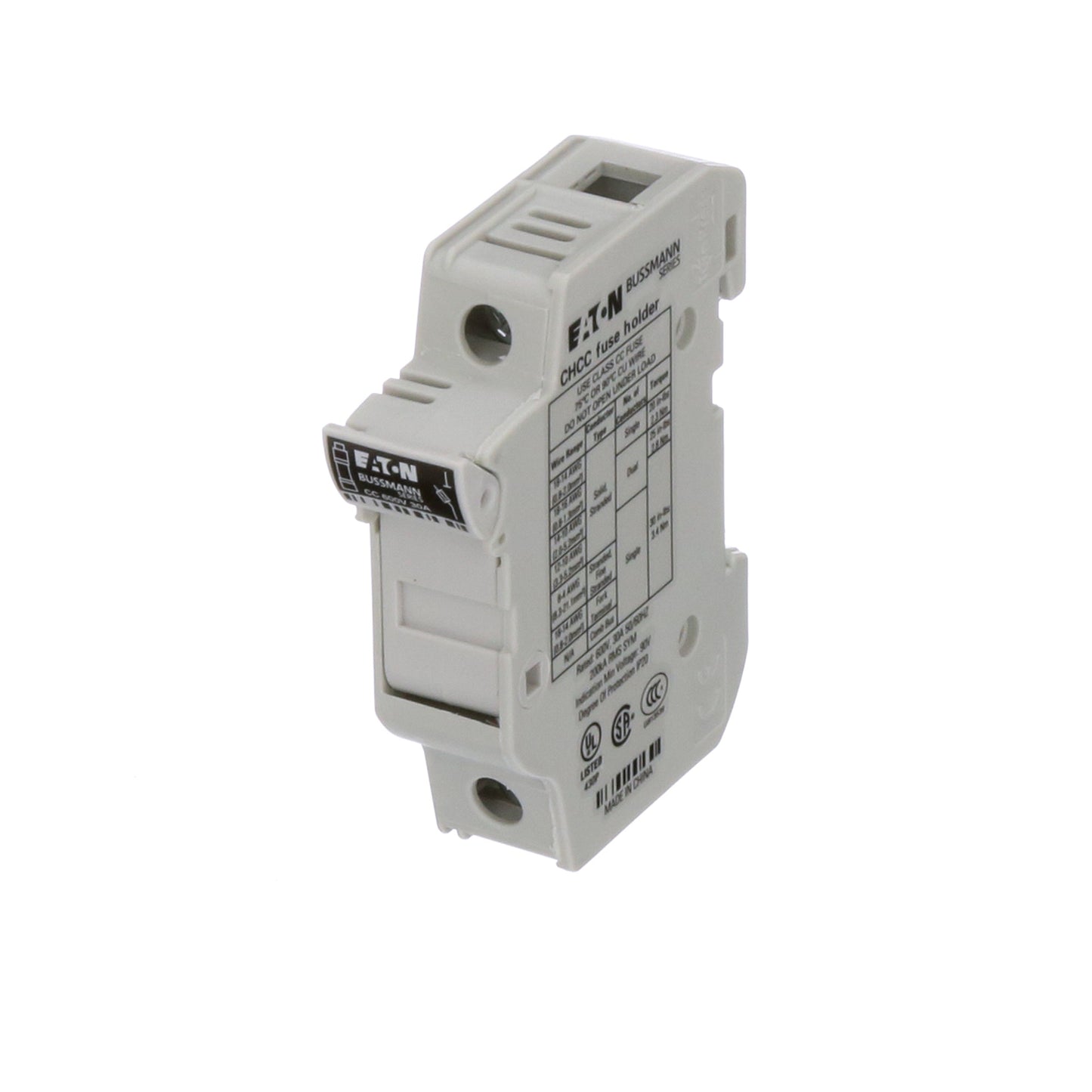 Bussmann CHCC1DU Fuse Block | 600V 30A CH Series