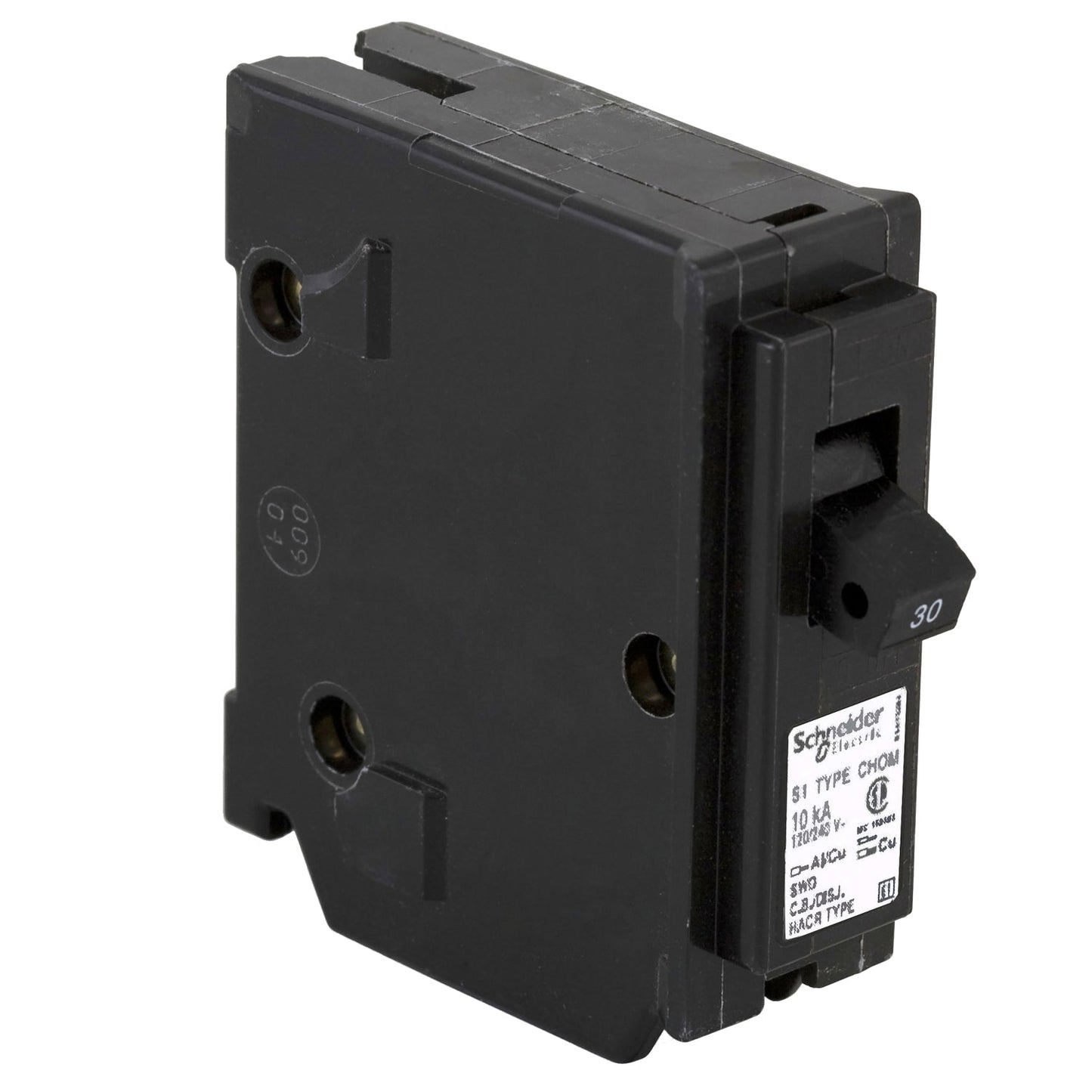 CHOM130 - Schneider Electric Plug-In 120V 30A 1 pole circuit breaker 10kA@120V - Essential Electric Supply