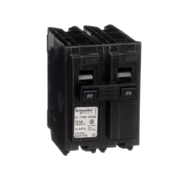 CHOM220 - Schneider Electric Plug-In 20 Amp 2 Pole Circuit Breaker - Essential Electric Supply