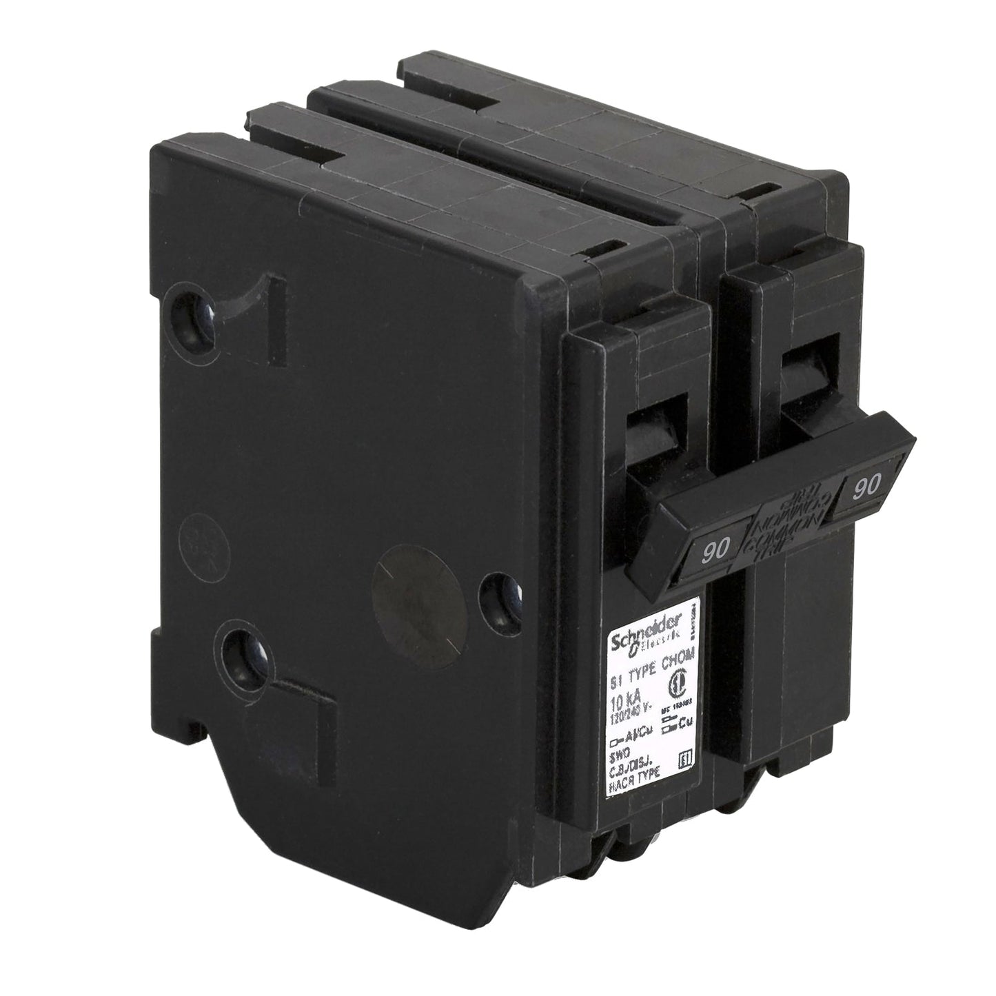 CHOM290 - Schneider Electric Plug-In 240V 90A 2 pole circuit breaker 10kA@240V - Essential Electric Supply