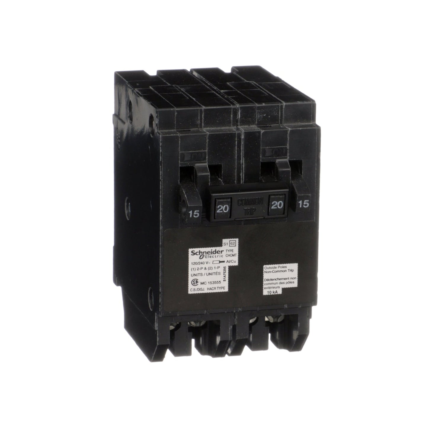 CHOMT1515220 - Schneider Electric Plug-In 240V 20A 4 pole circuit breaker 10kA@240V - Essential Electric Supply