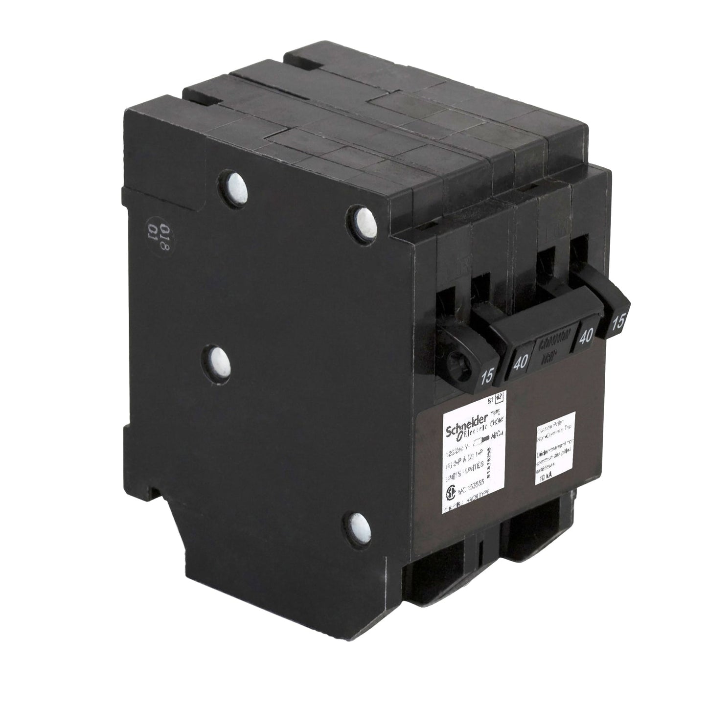 CHOMT1515240 - Schneider Electric Plug-In 240V 40A 4 pole circuit breaker 10kA@240V - Essential Electric Supply