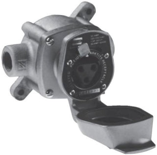 Crouse-Hinds CPS21 Plugs & Receptacles | 20A 2-Wire 3-Pole 125-250 Vac/18 Vdc Arktite
