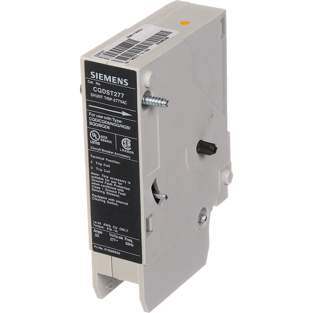 Siemens CQDST277 Circuit Breaker Shunt Trip 277V Sentron Series