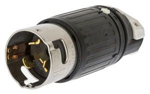Hubbell CS8165C Plug | 50A 480V 3-Phase 3-Pole 4-Wire Twist-Lock Insulgrip