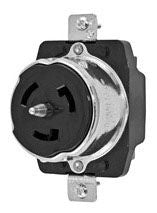 Cordtec Power Corp CS8369 Wiring Devices | 50A 250V 3-Phase 4-Wire Twist-Lock