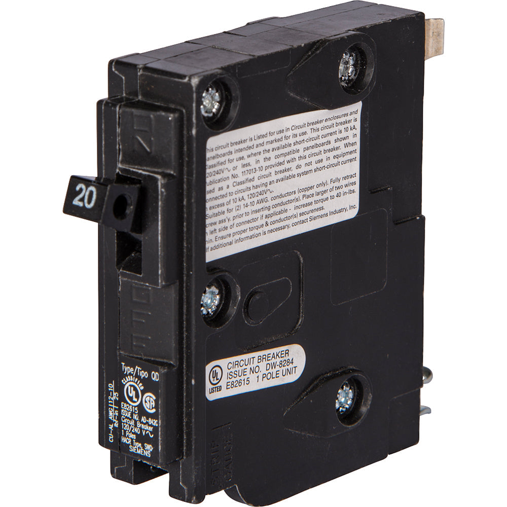 Siemens D140EE Circuit Breaker | 240V 40A 1P 10kA Plug-In QD Series