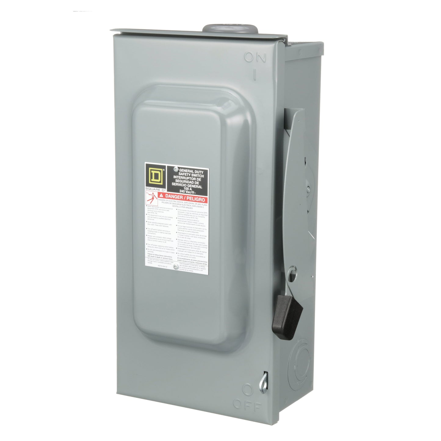 Square D D323NRB Disconnect Switch | 240V AC 100A 3P 3R Fusible Series F