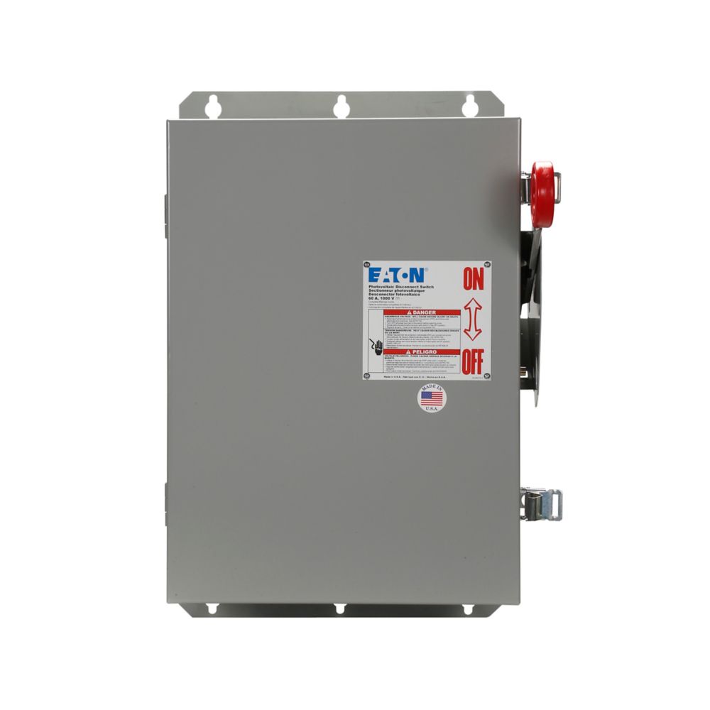 Eaton DCU2101URM Disconnect Switch | 30A 1000VDC 2-Pole Non-Fusible NEMA 3R