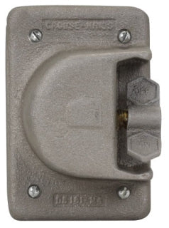 Crouse-Hinds DS181 Electrical box covers | Raintight Snap Switch Cover Single-Gang Copper-Free Aluminum DS