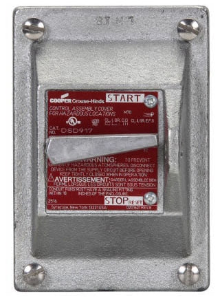 Crouse-Hinds DS415 Explosionproof Snap Switch Cover 20A Feraloy EDS