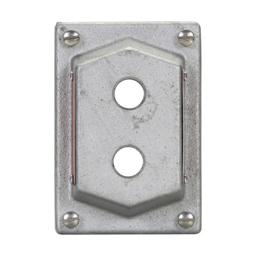 Crouse-Hinds DS442 Electrical Box Cover | Single-Gang Feraloy Iron Alloy DS Series