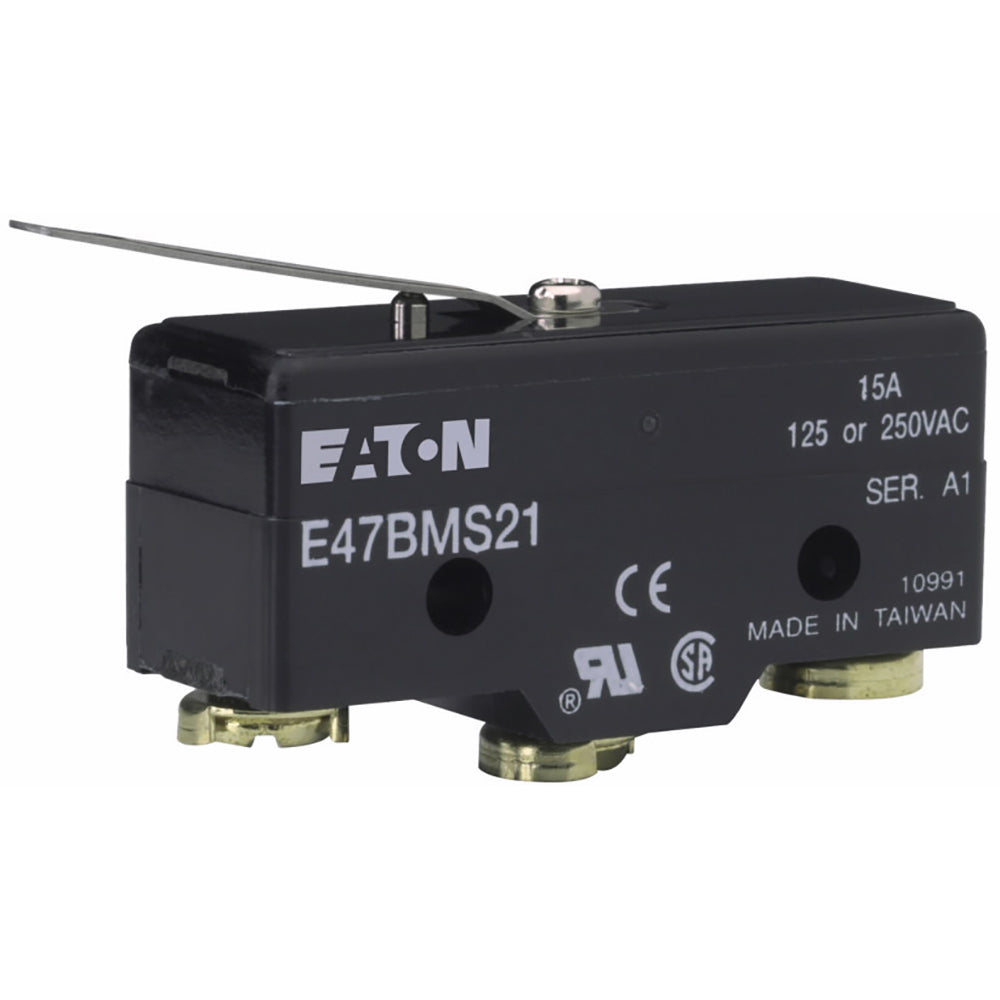 Cutler-Hammer E47BMS21 Precision Limit Switch | SPDT 15A Reversed Lever E47