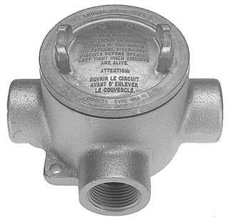 Crouse-Hinds EABT16SA Conduit Outlet Box 1/2" Feraloy Iron Alloy EAB