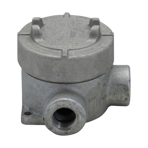 Crouse-Hinds EAJL16 Fittings | Copper-Free Aluminum L-Shaped 1/2" Hub EAJ