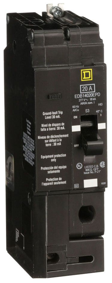EDB14020EPD - Schneider Electric/ Square D Bolt-On 20 Amp 1 Pole Circuit Breaker - Essential Electric Supply