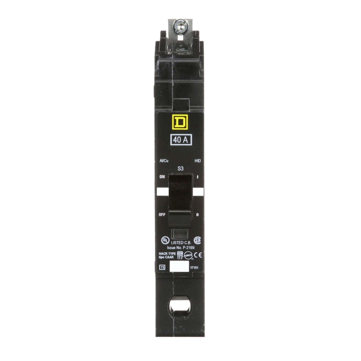 Square D EGB14040 Circuit Breaker | 277V 40A 1P 35kA@480V Bolt-On EGB Series