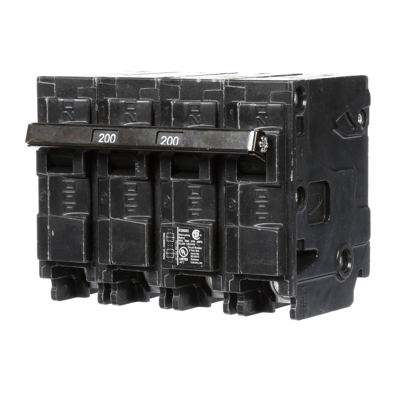 Siemens EQ9685 Molded Case Circuit Breaker | 240V 200A 2P 22kA@240V Plug-In EQ Series