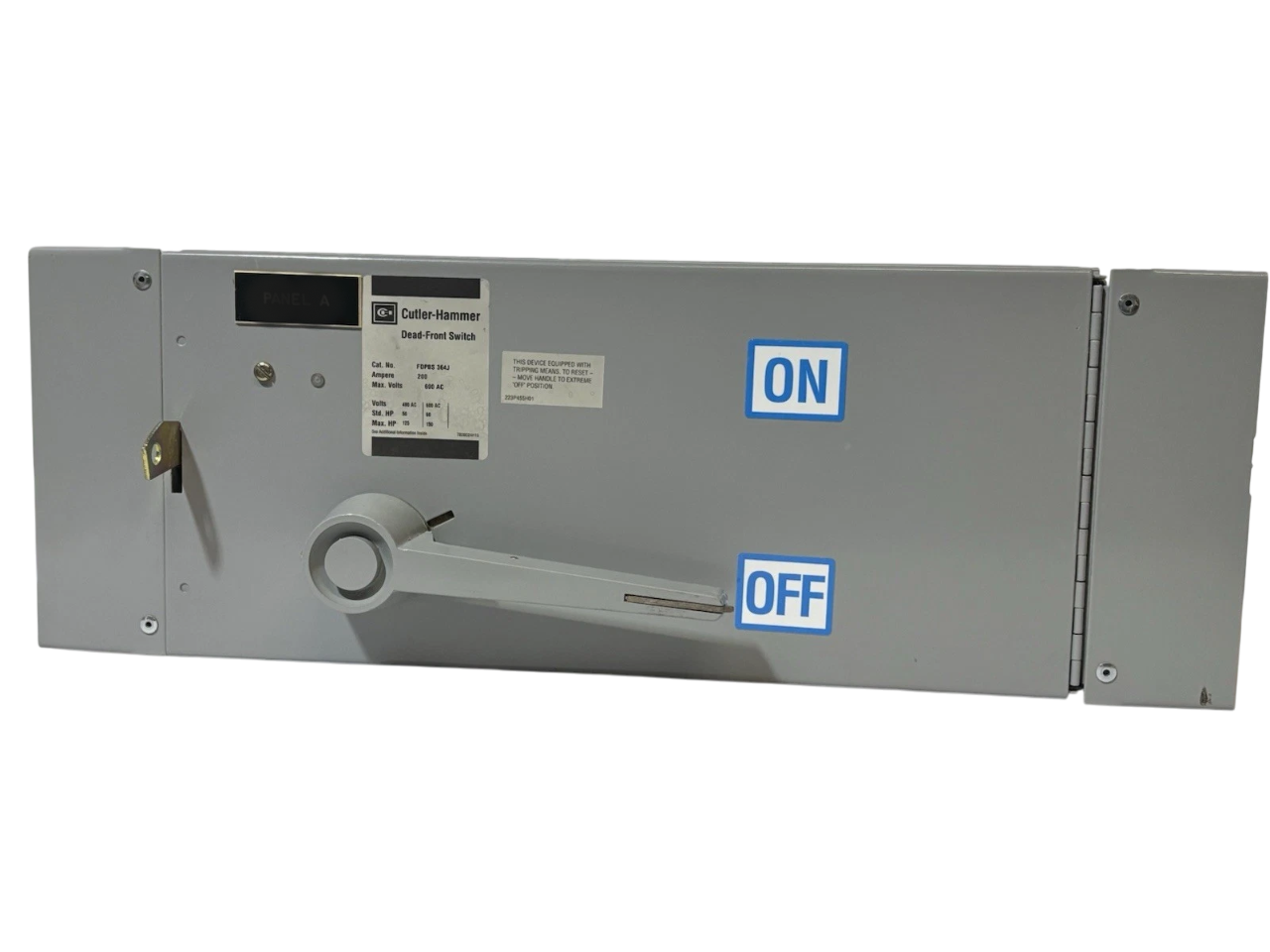 Cutler Hammer FDPWS364J Switch | 600V 200A 3P Fusible Type FDP