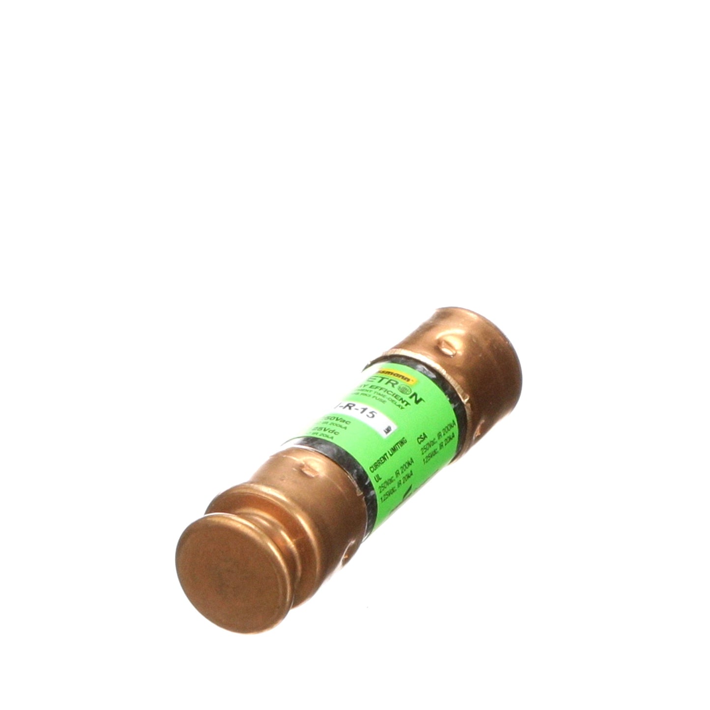 Bussmann FRN-R-15 Low Voltage Fuse | 250V 15A 200kA@250V RK5 Fusetron
