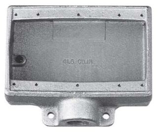 Crouse-Hinds FS33 Condulet FS Device Box 3-Gang Feraloy Iron 1" Hub