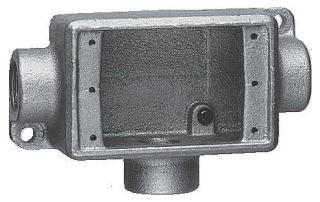 Crouse-Hinds FSCT2 Conduit & Fittings | Shallow Single-Gang T-Shaped 3/4" Hub FSCT