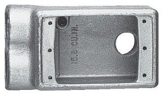 Crouse-Hinds FSSA2 Cast Device Box | Shallow Single-Gang 3/4" Back Feed Entry FSSA
