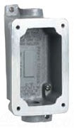 Killark FXB5 Aluminum Feed-Thru Single-Gang Splice Box | 3/4 inch Hub Size FXB Series