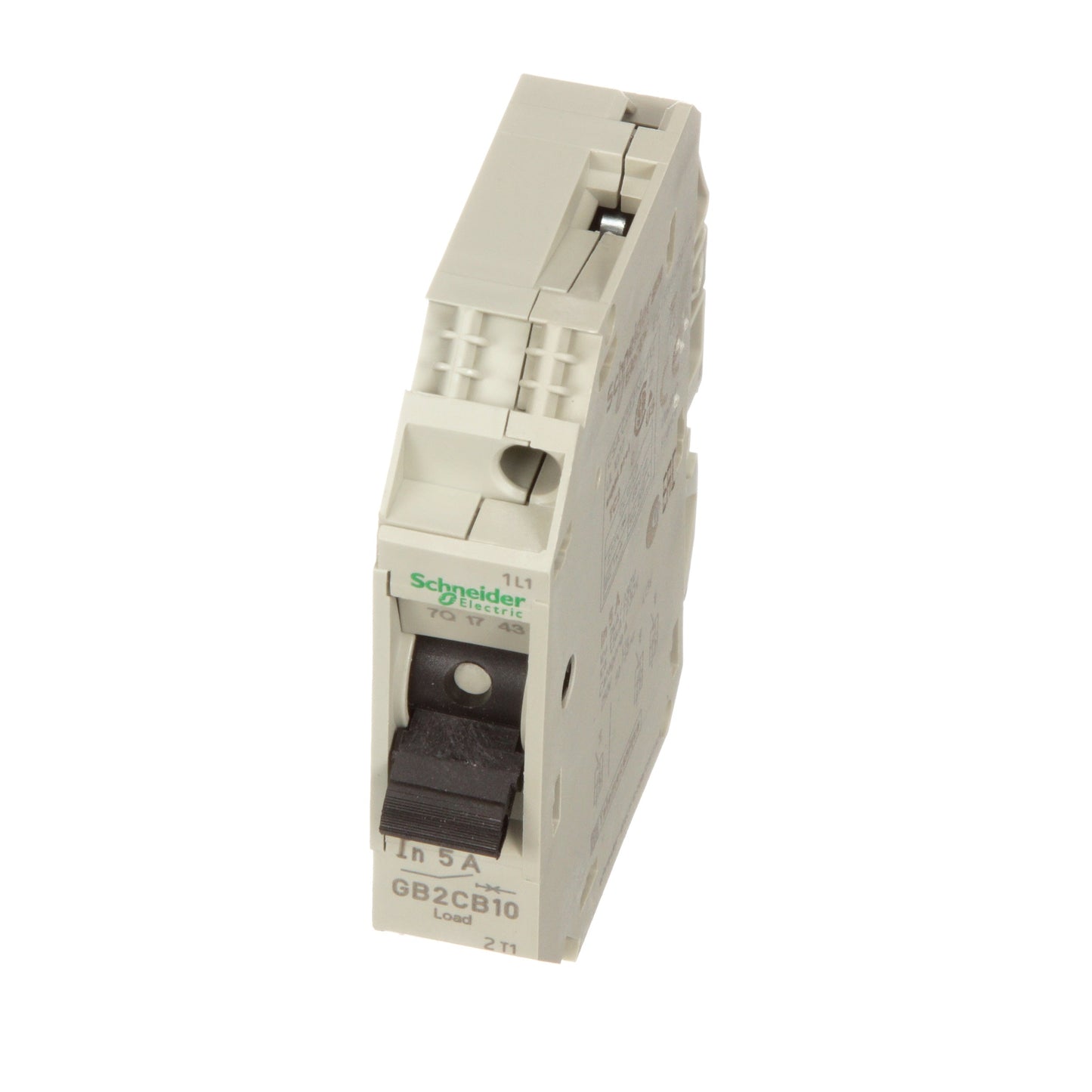 Square D GB2CB10 Circuit Breaker | 277V 5A 1P 3kA@110V Plug-In