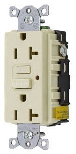 Hubbell GF20ILA GFCI Receptacle | 20A 125V 2-Pole 3-Wire