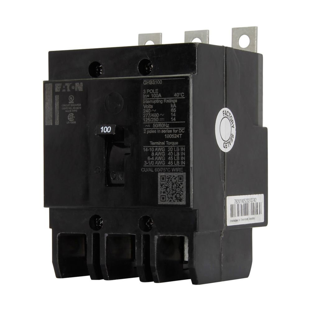 Cutler Hammer GHB3030S2 Molded Case Circuit Breaker | 480V 30A 3P 14kA@480V Bolt-On Series C