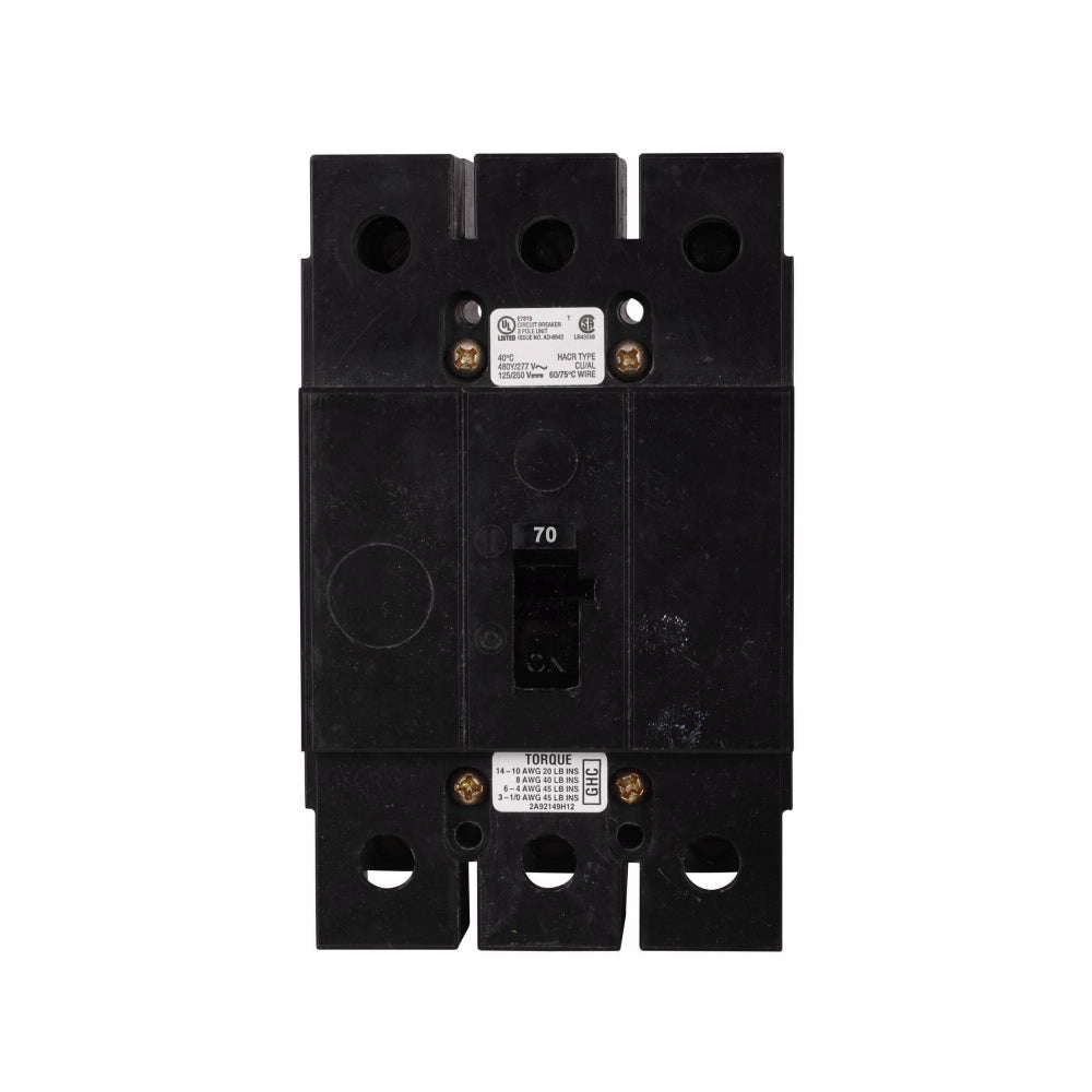 Westinghouse GHC3070 Circuit Breaker | Series C GHC 480V 70A