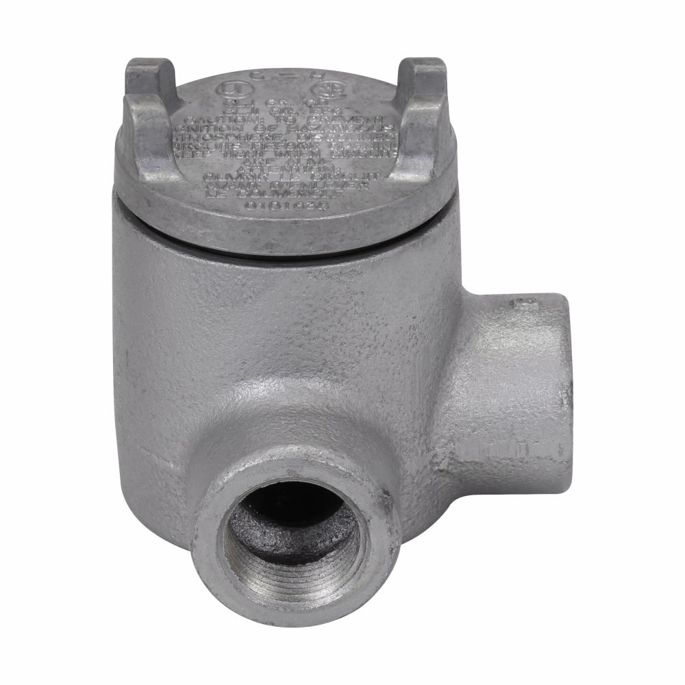 Crouse-Hinds GUAL14 Conduit Outlet Box L-Shaped 1/2" Hub Feraloy Iron Alloy GUA