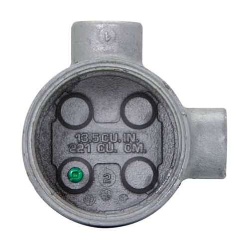 Crouse-Hinds GUAL260 Explosionproof Conduit Outlet Box Feraloy Iron Alloy Construction